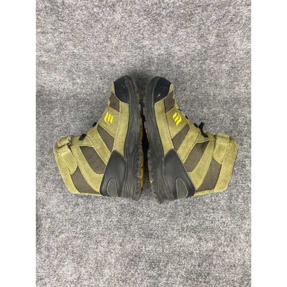 Apis Mt Emey Hiking Boot Youth 4 Green Mid Ankle Adjustable Strap Laces 3305-7H - Picture 5 of 7